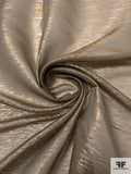 Italian Lamé Silk Chiffon - Gold / Silver / Taupe