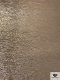 Italian Lamé Silk Chiffon - Gold / Silver / Taupe