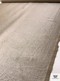 Solid Slightly Crinkled Rayon Lamé - Pearlized Taupe