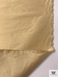 Italian Solid Lamé with Vertical Stretch - Light Gold