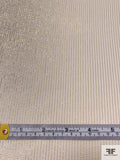 Lurex Pinstriped Silk Chiffon - Gold / Dusty Cream