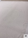 Lurex Pinstriped Slightly Crinkled Silk Chiffon - Off-White / Gold