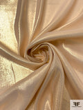 Slightly Sheer Soft Silk Lamé - Premium Gold