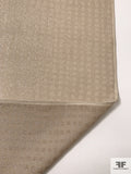 Made in Spain Geometric Sparkle Lurex Polyester Georgette - Warm Taupe