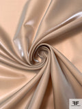 High-Sheen Shimmer Polyester Satin Face Organza - Metalized Camel
