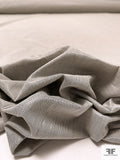 Italian High-Sheen Novelty Cotton Shirting - Black / Ivory