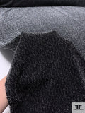 Slinky Stretch Metallic Detailed Knit - Black / Silver