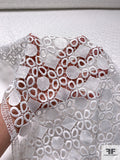 Floral Rings Guipure Lace - White