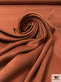 Brushed Fine Wool Coating - Burnt Orange