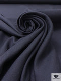 Double-Sided 2-Ply Wool and Cotton Heavy Suiting - Navy / Khaki
