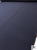 Double-Sided 2-Ply Wool and Cotton Heavy Suiting - Navy / Khaki