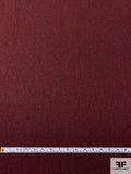 Herringbone Wool Blend Flannel Jacket Weight - Red / Dark Brown