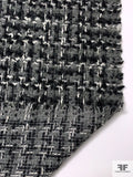Lightweight Coating Tweed - Grey / Black / Off-White