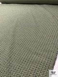 Italian Novelty Suiting with Lurex Fibers - Lime Green / White / Grey / Black