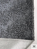 Animal Pattern Printed Silk-Cotton Mikado - Greys / Black