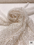 Floral Web Corded Lace - Ivory