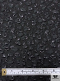 Italian Textured Metallic Brocade - Black