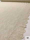 Double-Scalloped Raschel Lace - Deep Ivory