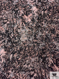 Abstract Brocade - Dusty Coral / Black / Grey