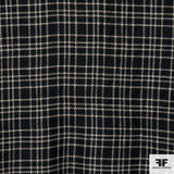 Classic Plaid Tweed - Black/White - Fabrics & Fabrics NY