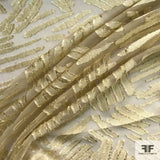 Abstract Fil Coupé Silk Chiffon - Beige