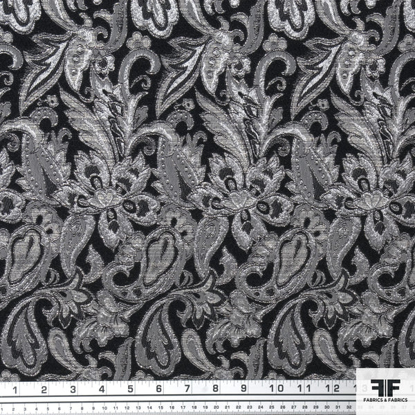 Black Silver Fabric 