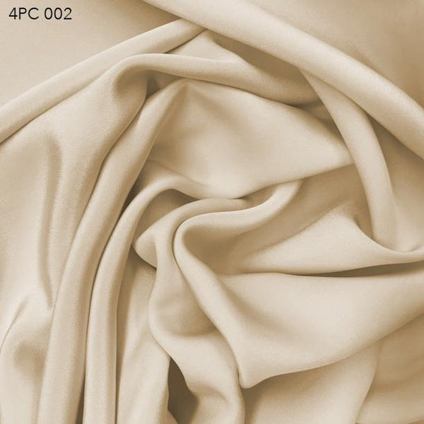 100% Silk 4-Ply Crepe Fabric, Satin, Classic Red • Promenade Fine Fabrics