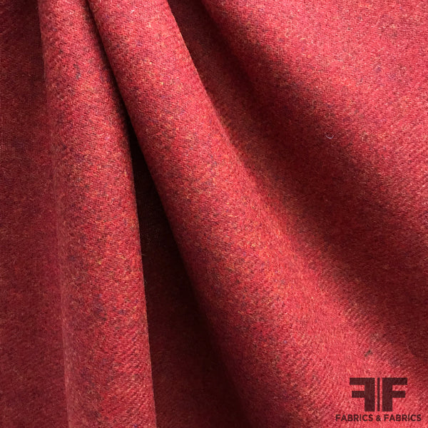 Red Wool Fabric by the Yard