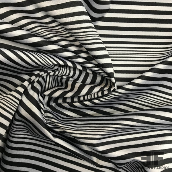 Sallie Tomato Black and White #5 Striped Zipper by the Yard - Holland Lane  Fabrics
