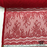 Stretch Eyelash Lace - Red - Fabrics & Fabrics