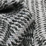 French Wool/Cotton Blend Tweed - Grey / Black / Silver - Fabrics & Fabrics