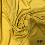 Italian Washed Stretch Rayon Jersey Knit - Mustard Yellow