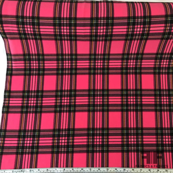 Pink Plaid Fabric 