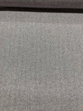 Italian Herringbone Wool Tweed - Purple / White