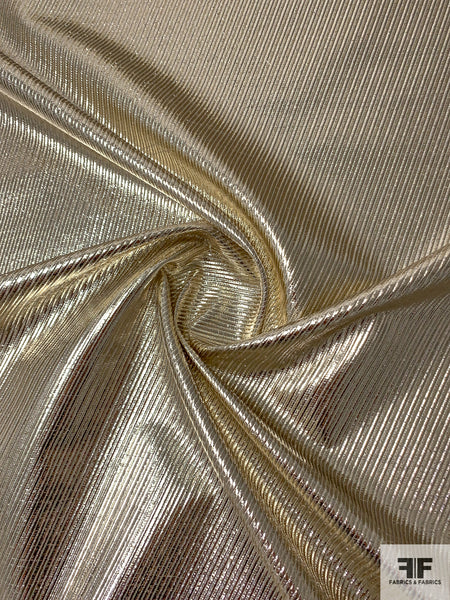 Gold Lame Fabric - by The Yard