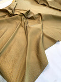 Pebble-Look Jacquard Silk Shantung - Vintage Gold
