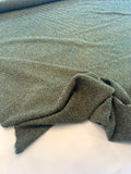 Italian Classic Wool Tweed Boucle - Brown / Lime / Teal