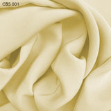 Pineapple Cream Silk Crepe Back Satin  - Fabrics & Fabrics