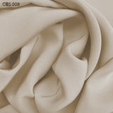 Silk Crepe Back Satin - Barley Beige - Fabrics & Fabrics