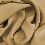 Silk Crepe Back Satin - Biscotti Brown - Fabrics & Fabrics