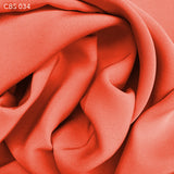 Silk Crepe Back Satin - Coral Pink