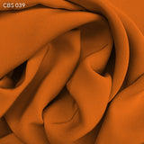 Silk Crepe Back Satin - Russet Orange
