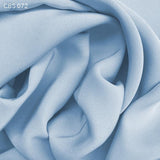Silk Crepe Back Satin - Misty Blue