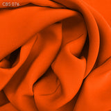 Silk Crepe Back Satin - Traffic Cone Orange