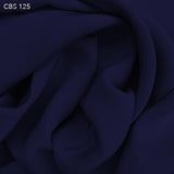 Navy Blue Silk Crepe Back Satin - Fabrics & Fabrics