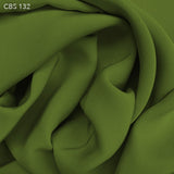Silk Crepe Back Satin - Pickle Green