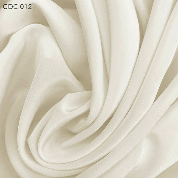 Cream Silk Crepe de Chine - Fabrics & Fabrics