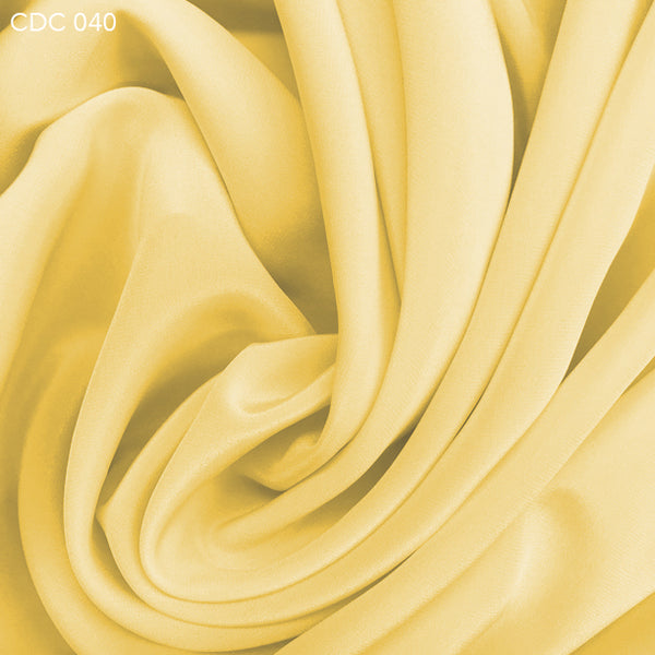 Yellow Silk Crepe de Chine - Fabrics & Fabrics