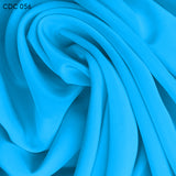 Silk Crepe de Chine - Electric Blue