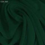 Silk Crepe de Chine - Hunter Green - Fabrics & Fabrics